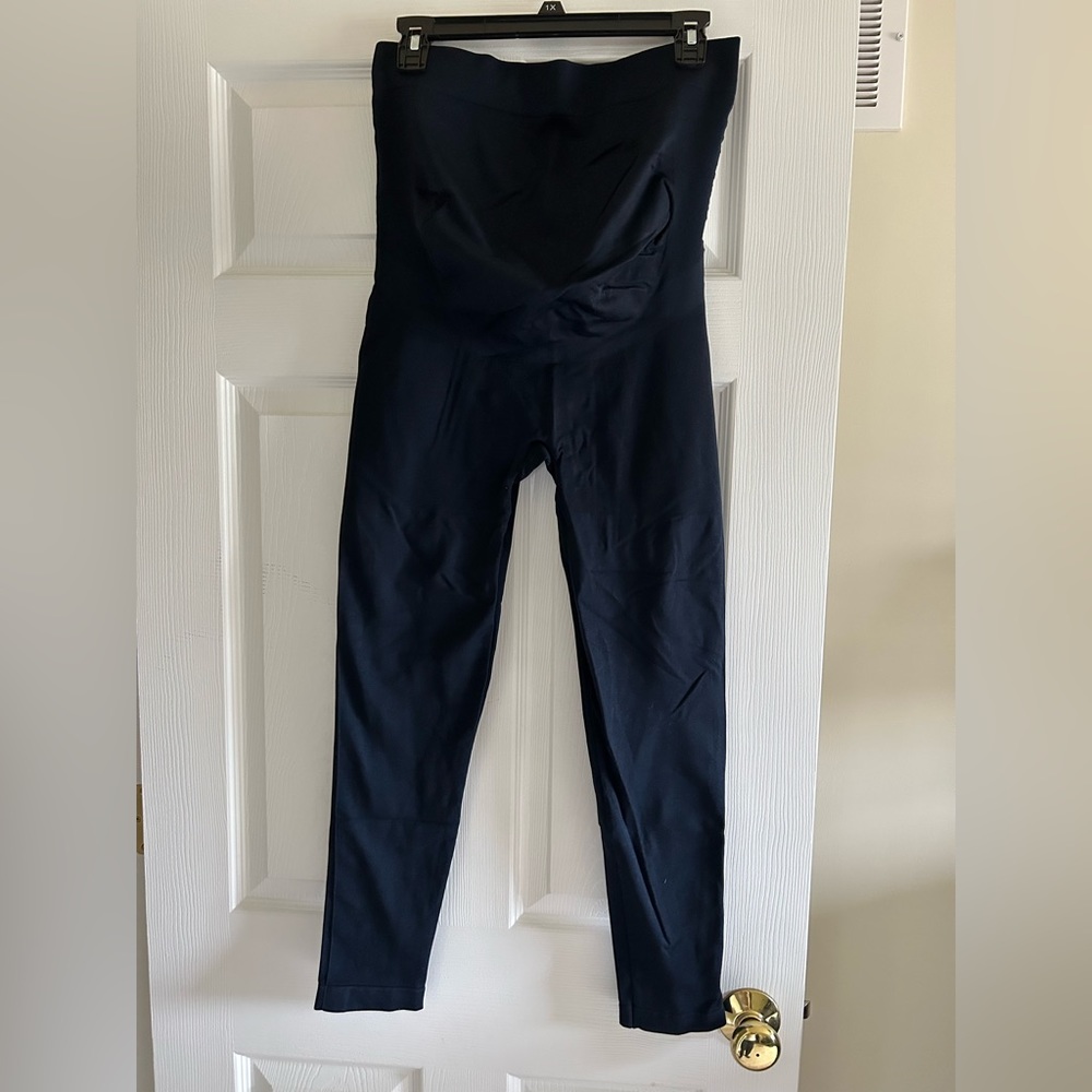 Blanqi Everyday Belly Support Maternity Leggings Navy XL